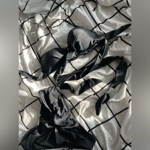 Wrap Halter Bikini Black, Size 2